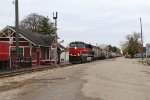 IAIS's Rock Island heritage unit passes the old Chillicothe Rock Island depot